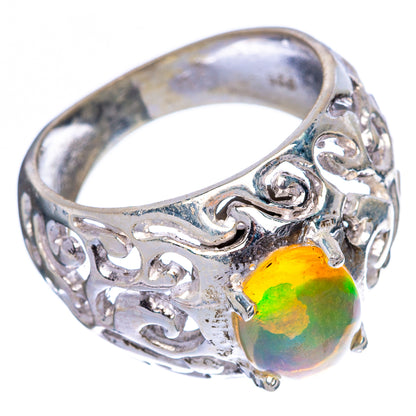 Rare Ethiopian Opal Ring Size 6.75 (925 Sterling Silver) R146008