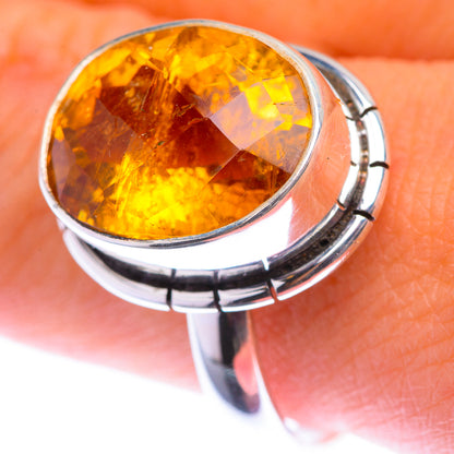 Faceted Citrine Ring Size 10.25 (925 Sterling Silver) RING139883