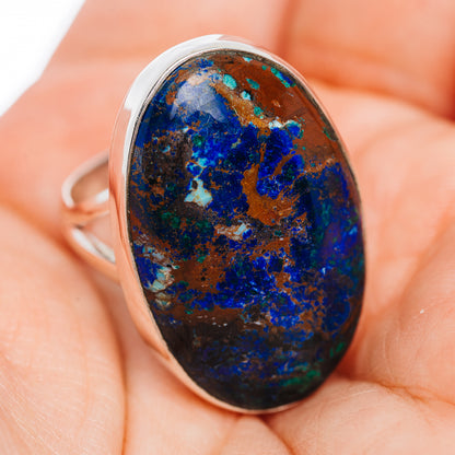 Premium Azurite Ring Size 8.5 (.925 Sterling Silver)