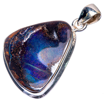 Boulder Opal Pendant 1 1/2" (925 Sterling Silver) P39369