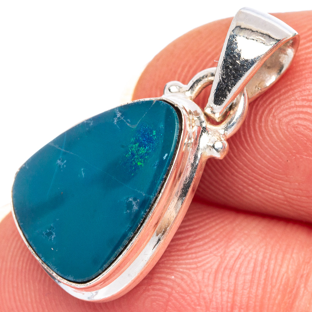 Rare Australian Fire Opal Pendant 1" (925 Sterling Silver) P39982