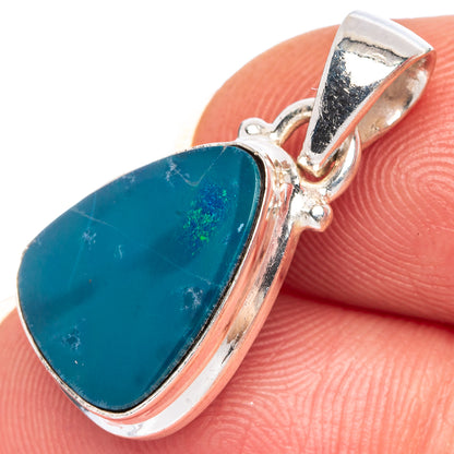 Rare Australian Fire Opal Pendant 1" (925 Sterling Silver) P39982