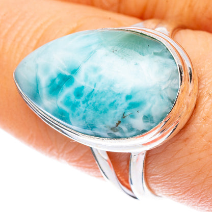 Larimar Ring Size 8.25 (925 Sterling Silver) R2260