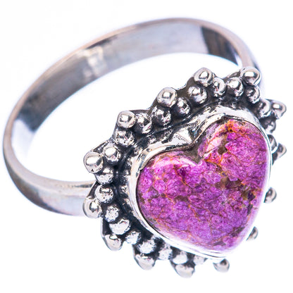 Stichtite Heart 925 Sterling Silver Ring Size 7 (925 Sterling Silver) R3924