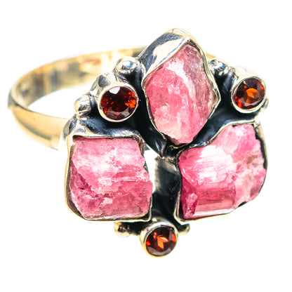 Rough Pink Tourmaline Ring Size 9.25 (925 Sterling Silver) RING138549