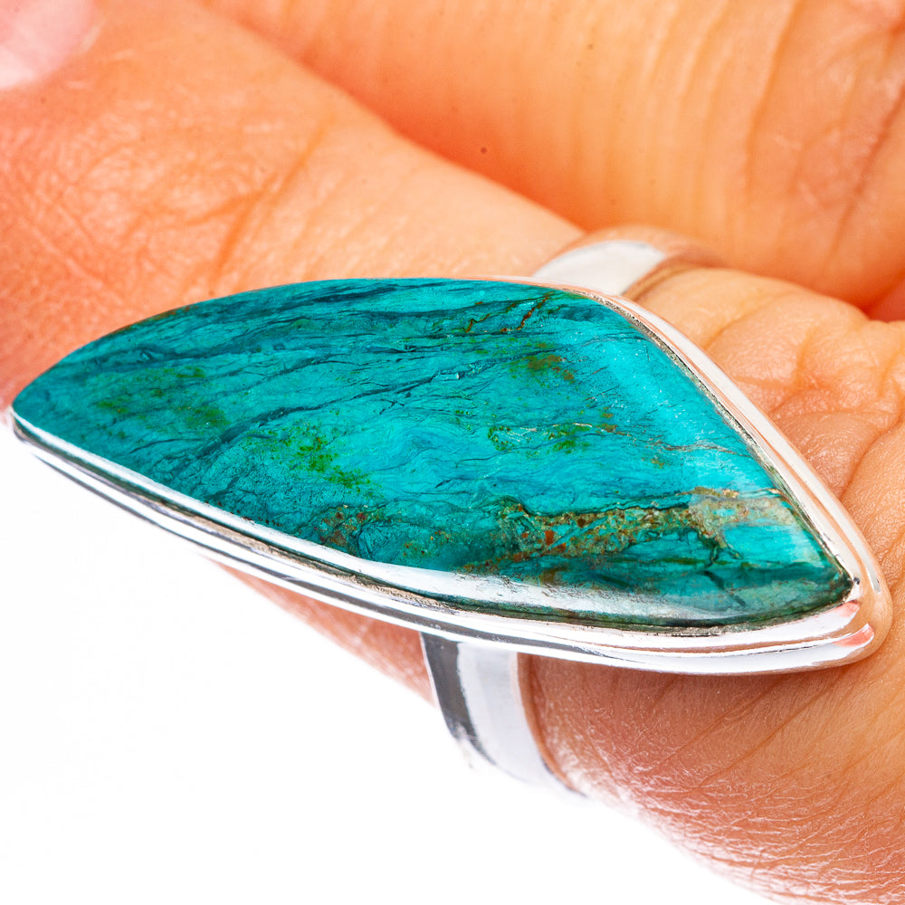 Chrysocolla Ring Size 6.5 (925 Sterling Silver) R142713