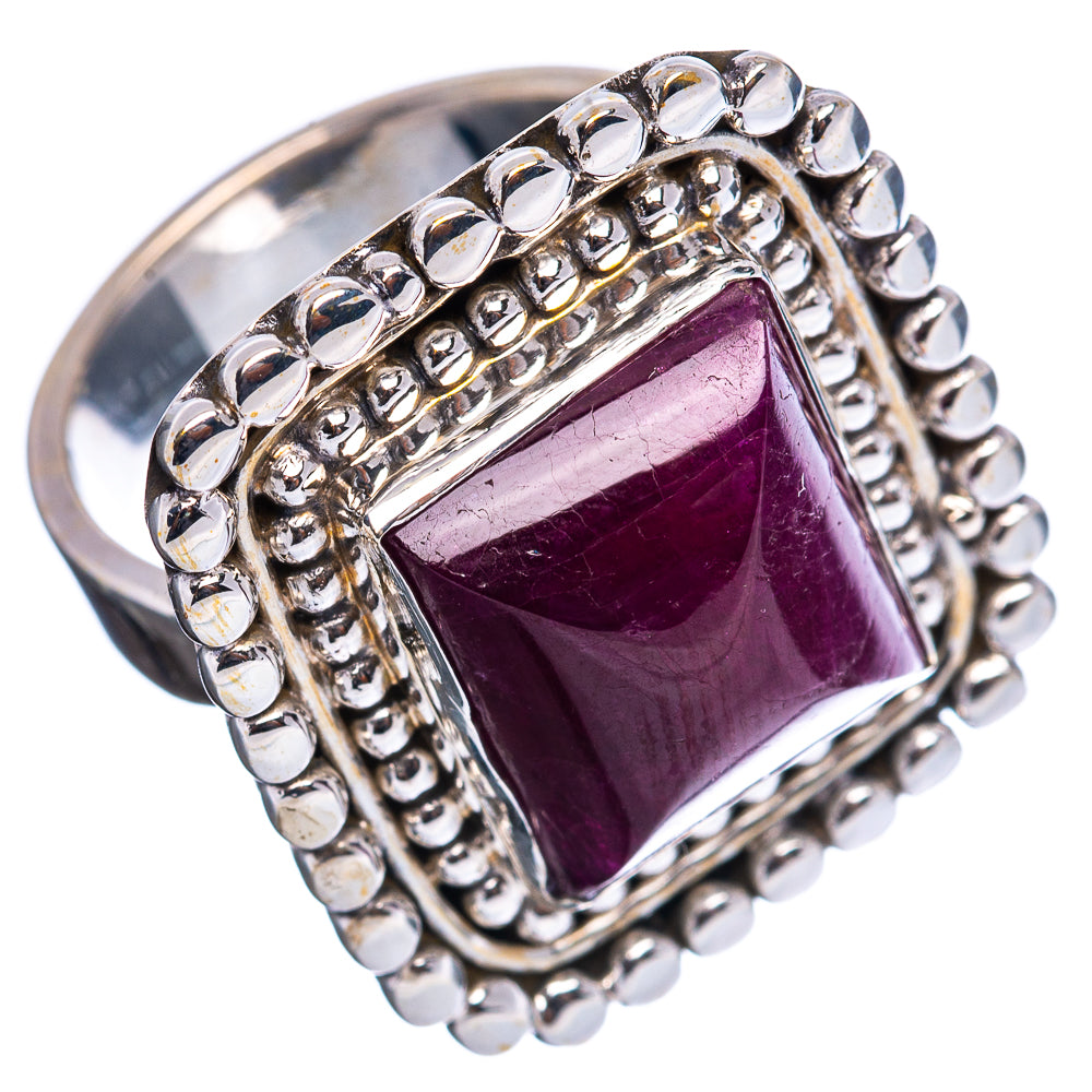 20+ ct Premium Star Ruby Ring Size 7 Adjustable (.925 Sterling Silver)