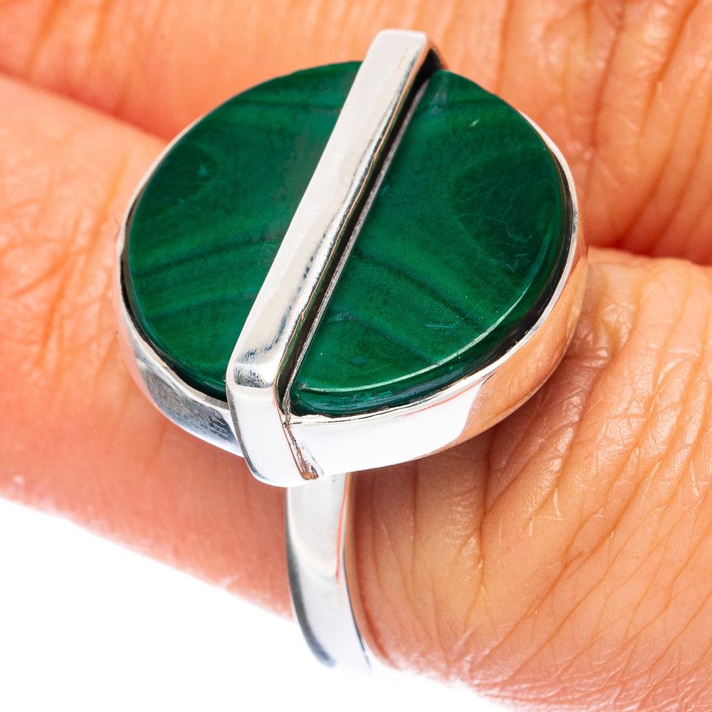 Premium Malachite 925 Sterling Silver Ring Size 6.75 Ana Co R3629