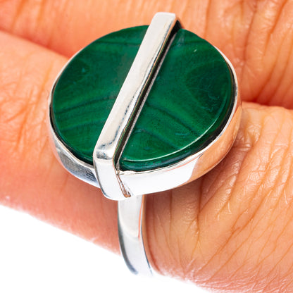 Premium Malachite 925 Sterling Silver Ring Size 6.75 Ana Co R3629