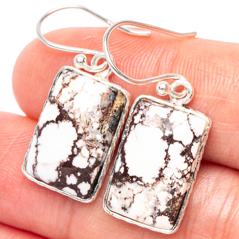 Wild Horse Jasper Earrings 1 1/4" (925 Sterling Silver) E2462