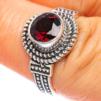 Value Garnet Ring Size 7 (925 Sterling Silver) R3170
