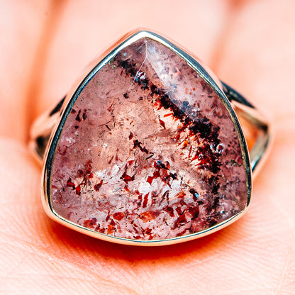 Premium Faceted Lepidocrocite Ring Size 8 (.925 Sterling Silver)