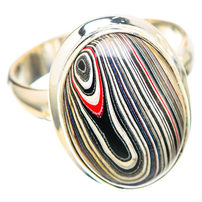 Fordite 925 Sterling Silver Ring Size 7.5 (925 Sterling Silver) RING139446