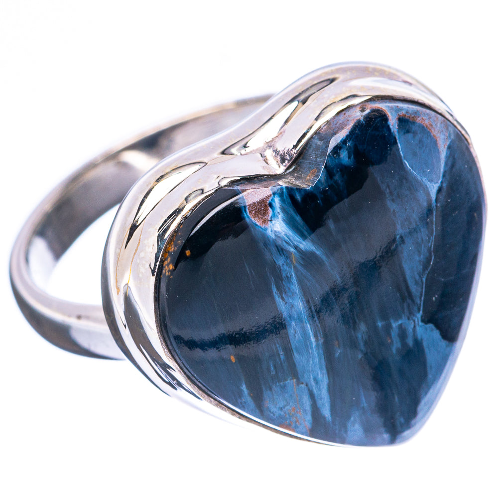 Pietersite Heart Ring Size 8 (925 Sterling Silver) R4197