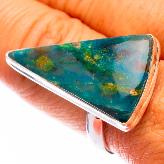 Large Peruvian Opal Ring Size 10 (925 Sterling Silver) R140840