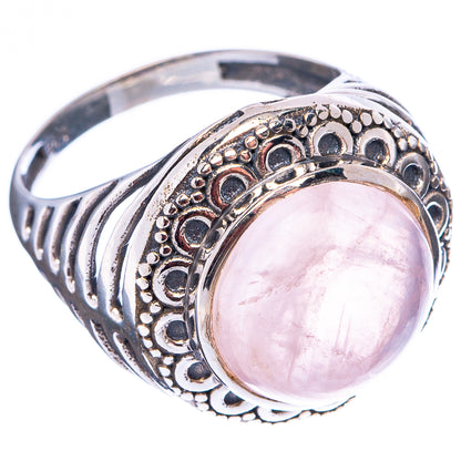 Rose Quartz Ring Size 6.75 (.925 Sterling Silver)