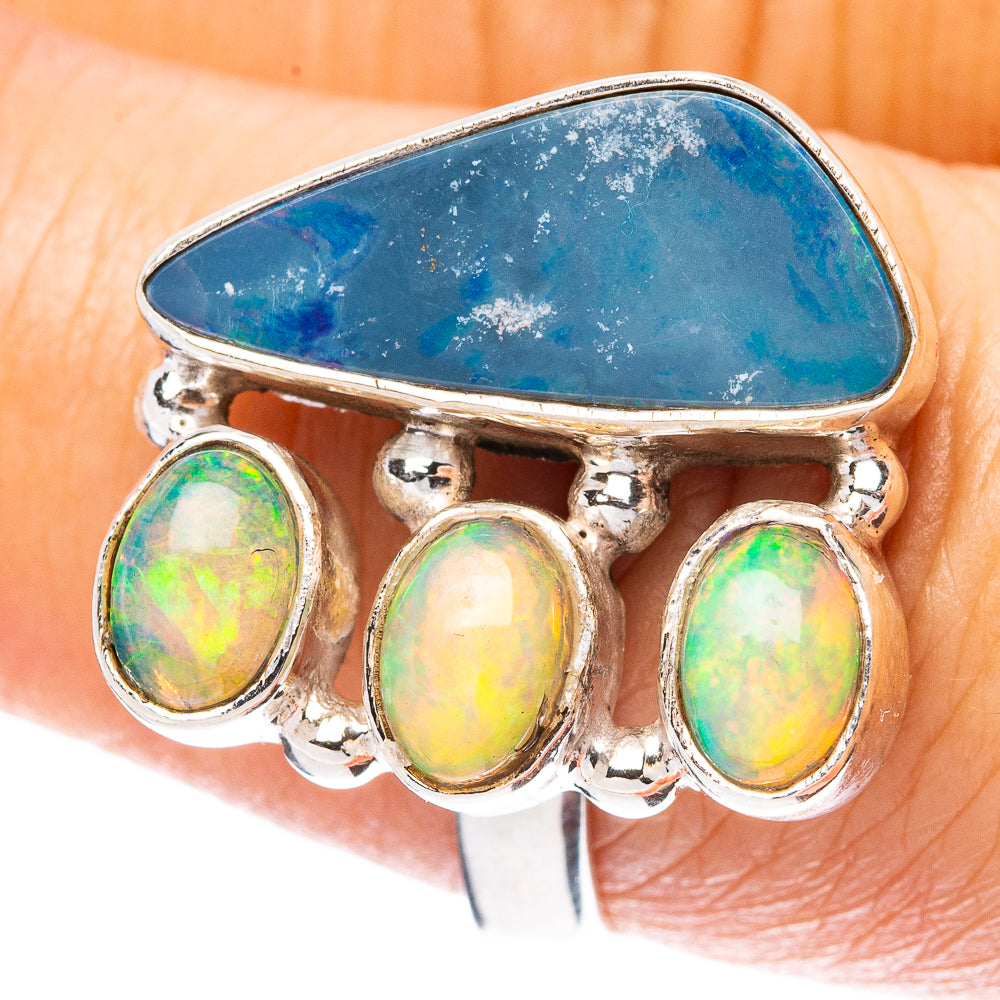 Rare Doublet Opal, Ethiopian Opal Ring Size 8.25 (925 Sterling Silver) R4285