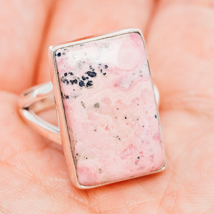 Premium Rhodonite Ring Size 10 (.925 Sterling Silver)