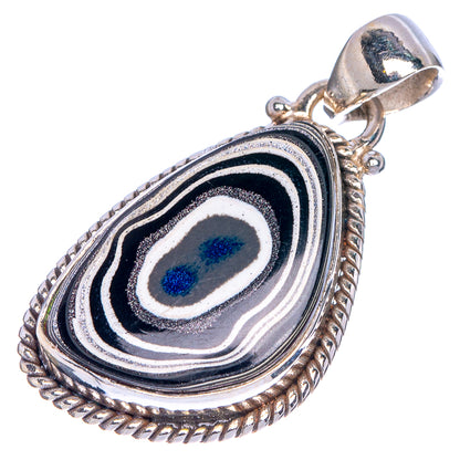 Fordite Pendant 1 1/4" (925 Sterling Silver) P40701