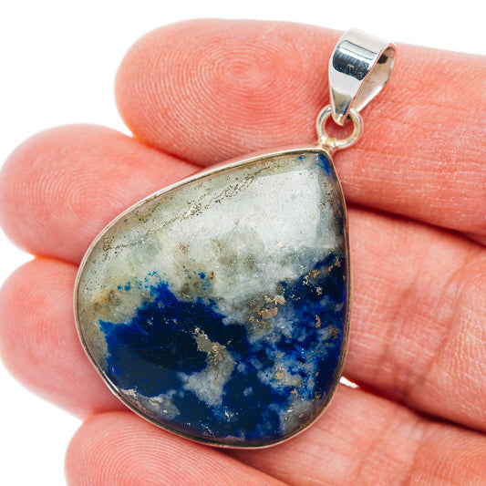 Premium Afghanite Pendant 1 5/8" (.925 Sterling Silver)