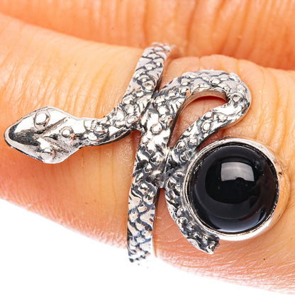 Value Black Onyx Ring Size 6.75 (925 Sterling Silver) R3237