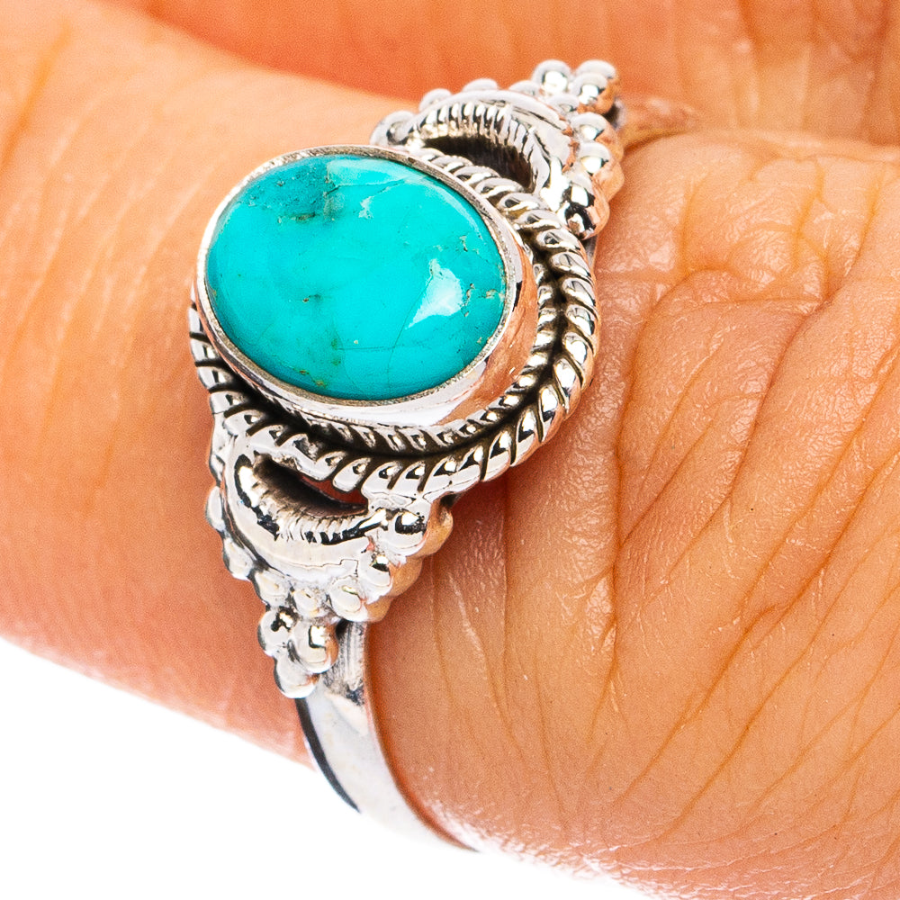 Mohave Turquoise Ring Size 6.75 (925 Sterling Silver) R8291