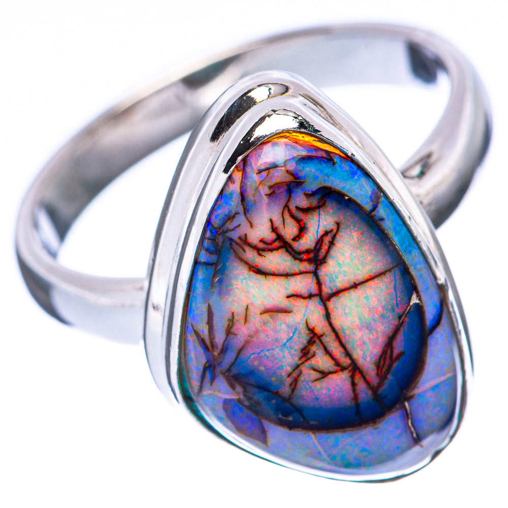 Rare Sterling Opal Ring Size 8.25 (925 Sterling Silver) R2227