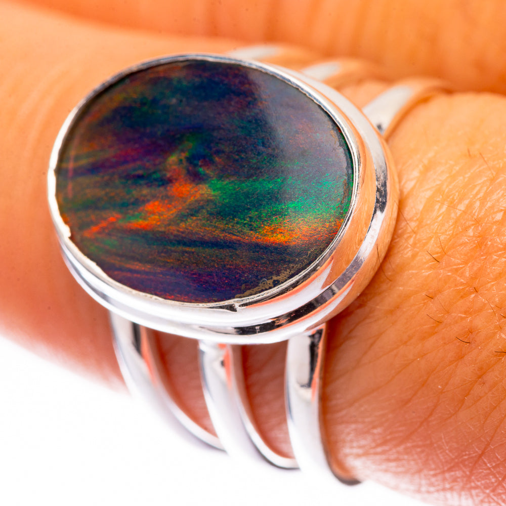 Aura Opal Ring Size 8.25 (925 Sterling Silver) R140588