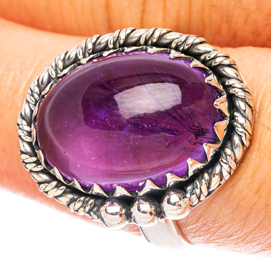 Amethyst 925 Sterling Silver Ring Size 8.5 (925 Sterling Silver) R6193