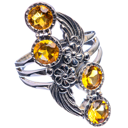 Faceted Citrine Ring Size 9.5 (925 Sterling Silver) R142382