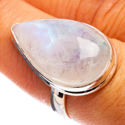 Rainbow Moonstone Ring Size 7.25 (925 Sterling Silver) R142854