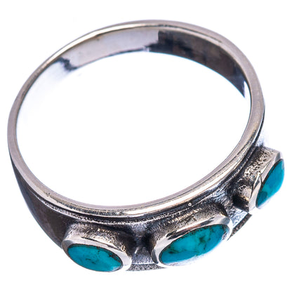 Native Style Mohave Turquoise Ring Size 5.5 (.925 Sterling Silver)