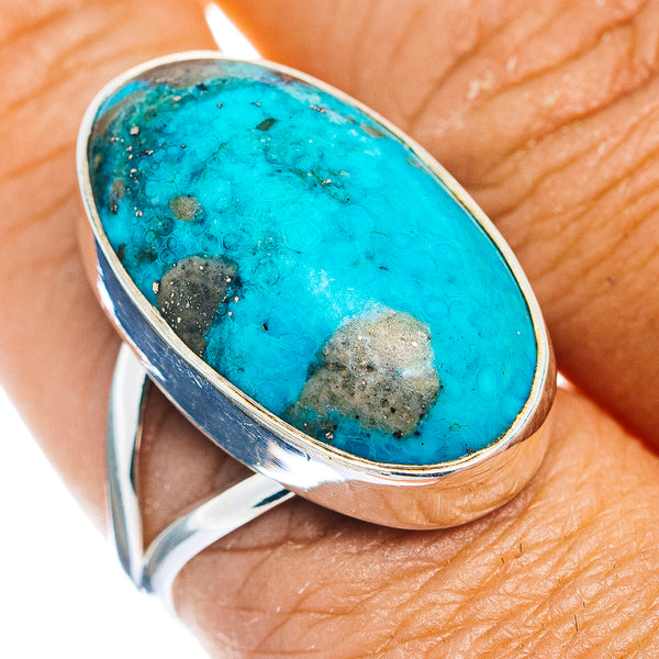 Premium Persian Turquoise Ring Size 9 (.925 Sterling Silver)