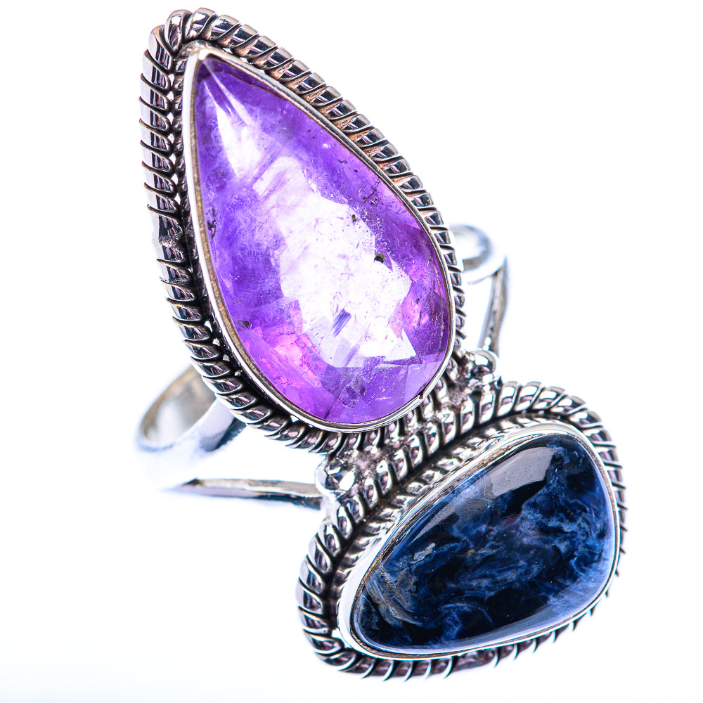 Large Amethyst, Pietersite 925 Sterling Silver Ring Size 9.75 (925 Sterling Silver) RING140389