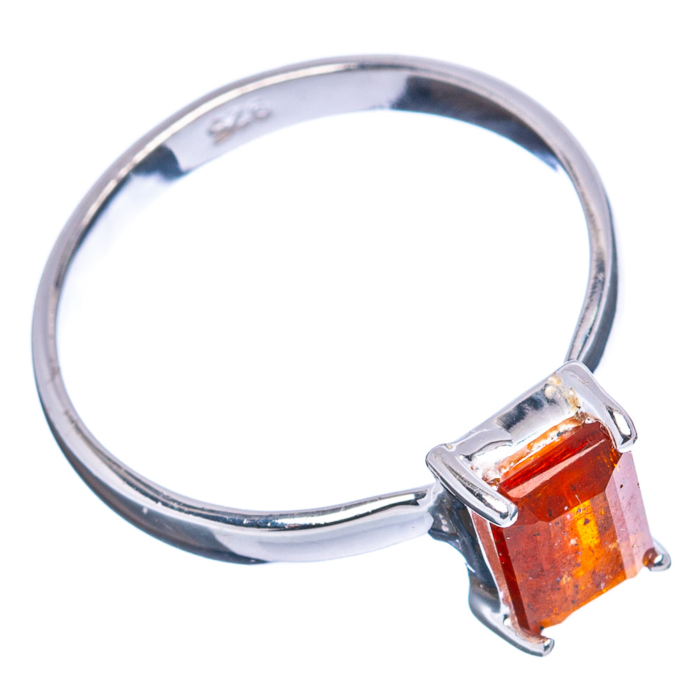 Orange Kyanite Ring Size 8.25 (.925 Sterling Silver)