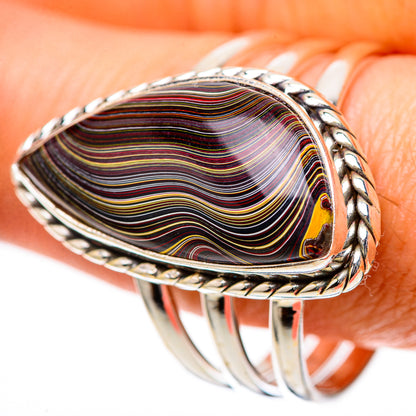 Large Fordite 925 Sterling Silver Ring Size 12 (925 Sterling Silver) RING139716