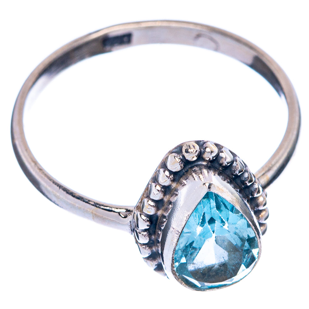 Blue Topaz Dainty Ring Size 7 (925 Sterling Silver) R145527