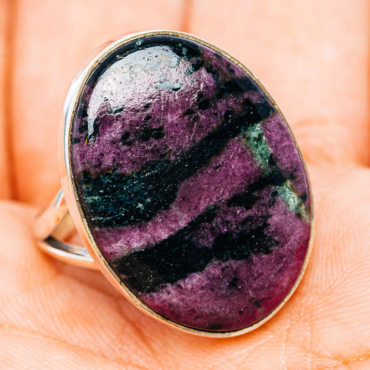 Premium Ruby In Zoisite Ring Size 10 (.925 Sterling Silver)