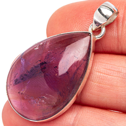 Star Amethyst Pendant 1 5/8" (.925 Sterling Silver)