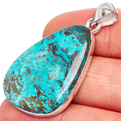 Shattuckite Pendant 1 5/8" (925 Sterling Silver) P42064