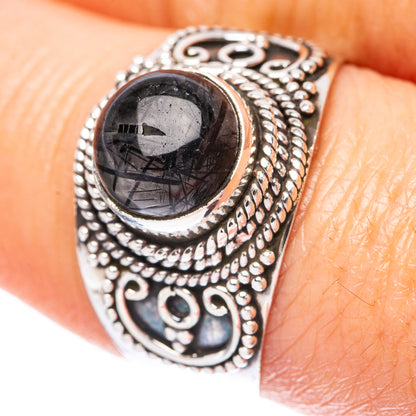 Tourmalinated Quartz Ring Size 8.25 (925 Sterling Silver) R3969