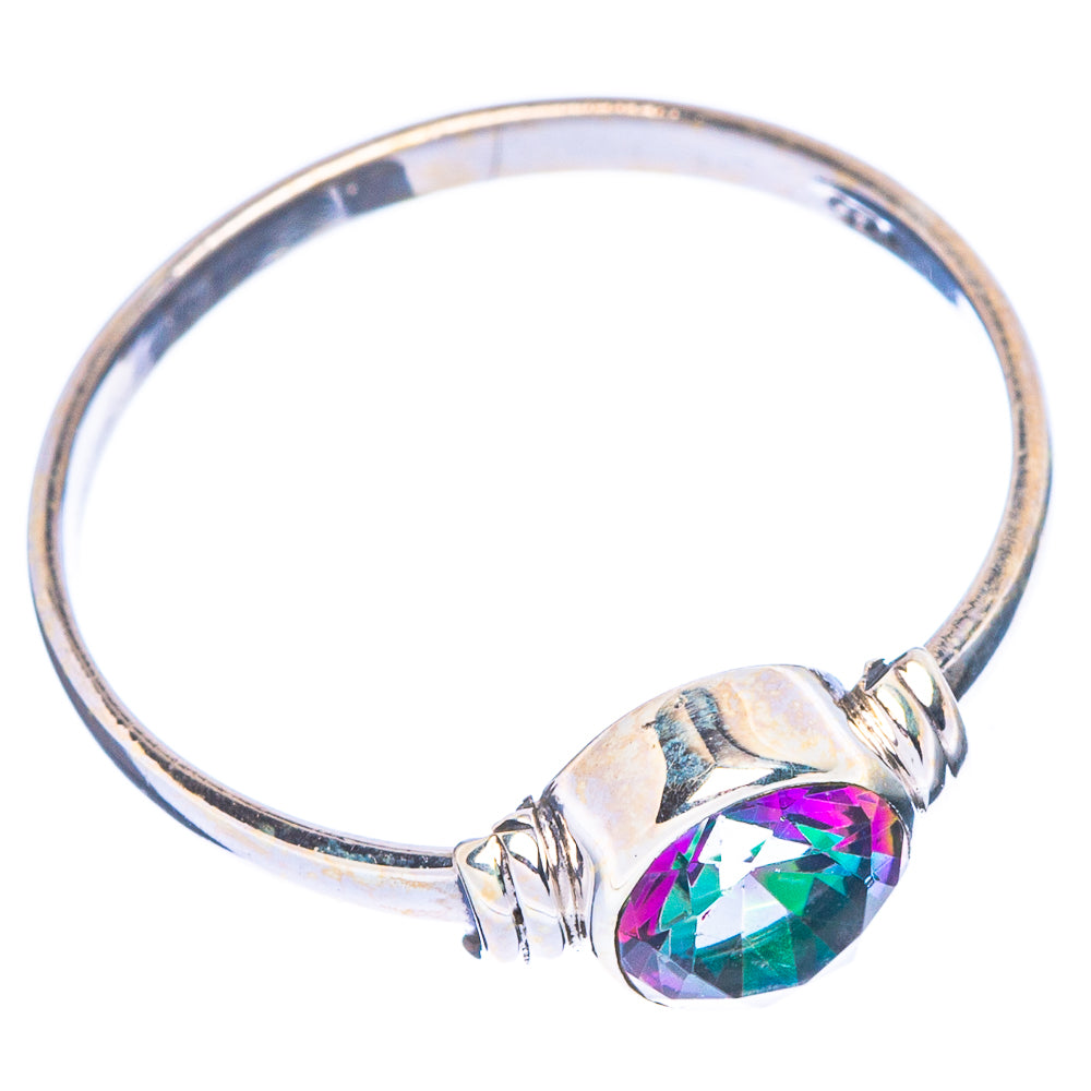 Mystic Topaz Dainty Ring Size 7.75 (925 Sterling Silver) R146965