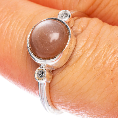 Sunstone Dainty Ring Size 8 (925 Sterling Silver) R147061