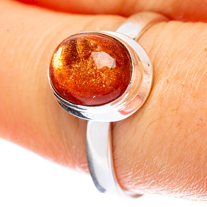 Value Sunstone Ring Size 8.25 (925 Sterling Silver) R3160
