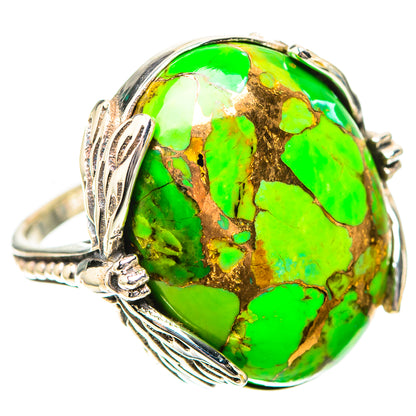 Green Copper Composite Turquoise Ring Size 7 (925 Sterling Silver) RING139048