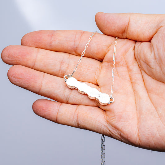 Palomino Turquoise Necklace 18 to 19" (.925 Sterling Silver)