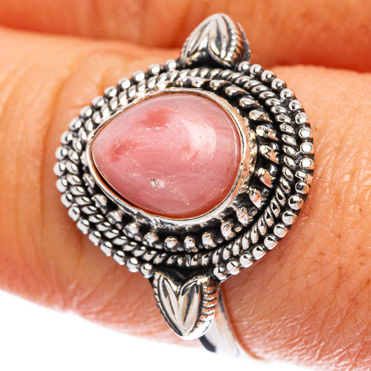 Pink Queen Conch Shell Ring Size 8.25 (925 Sterling Silver) R3225