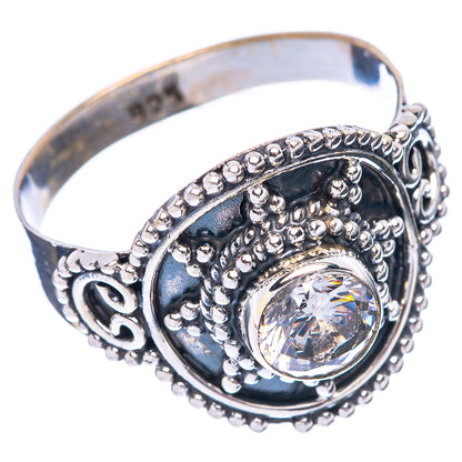 White Quartz Ring Size 8 (925 Sterling Silver) R5560