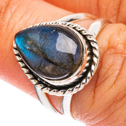 Labradorite Ring Size 6 (925 Sterling Silver) R146846