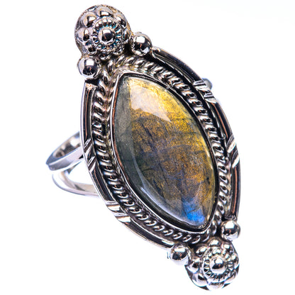 Premium Labradorite Ring Size 6 (925 Sterling Silver) R141786